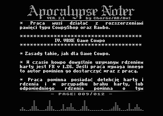 Apocalypse Noter: Derenegeracja - rulezy