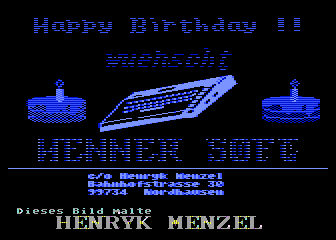 Atari 8-bit Birthday Demo 1