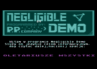 Negligible Demo