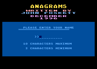 Anagrams ver. 3