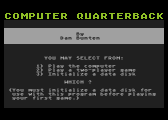 Computer Quarterback v2.0