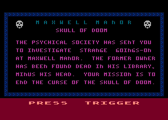 Maxwell Manor: Skull of Doom