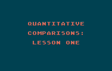 Quantitative Comparisons