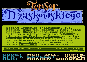 Tensor Trzaskowskiego