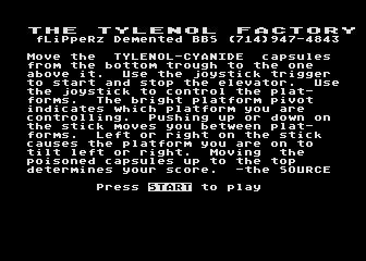 Tylenol Factory, The
