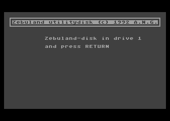 Zebuland Utility Disk