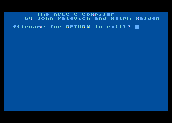 ACE C Compiler