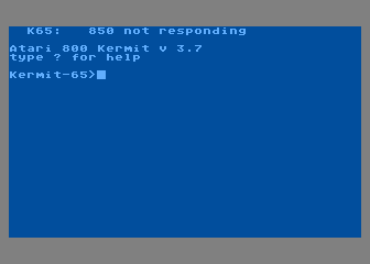 Atari 800 Kermit v3.7
