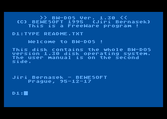 BW-DOS Ver. 1.30
