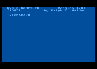 DVC C-Compiler 1.01