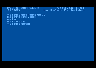 DVC C-Compiler 1.01