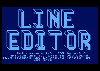 Line Editor