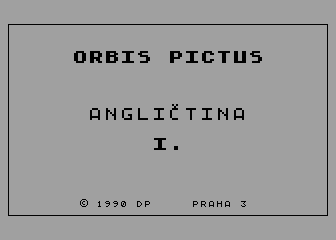 Orbis Pictus - Anglictina