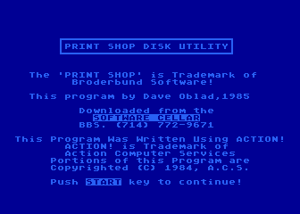 Print Shop Disk Utility