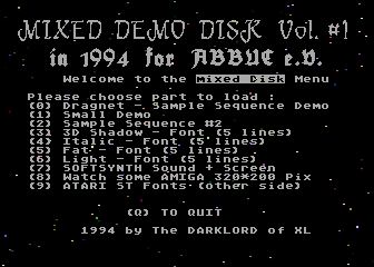 Mixed Demo Disk Vol. #1