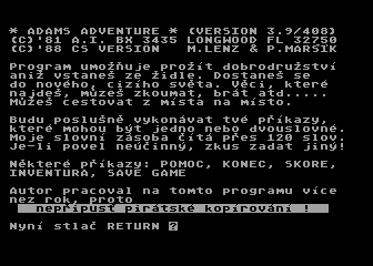 Adventure 2: Pirate Adventure (Czech version)