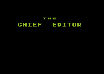Chief Editor, The