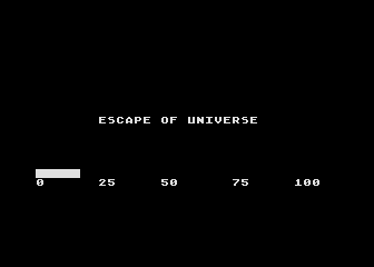 Escape of Universe