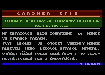Gardner Game (Gardnerova hra s mincemi) ver. 