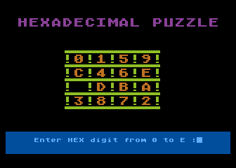 Hexadecimal Puzzle