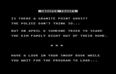 Snooper Troops - Case #1: Granite Point Ghost