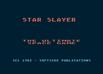 Star Slayer Title Screen
