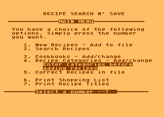 Recipe Search 'N Save